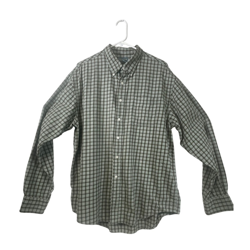 Duck Head Classic Mens XL‎ Green Plaid Long Sleeve Button Down Shirt